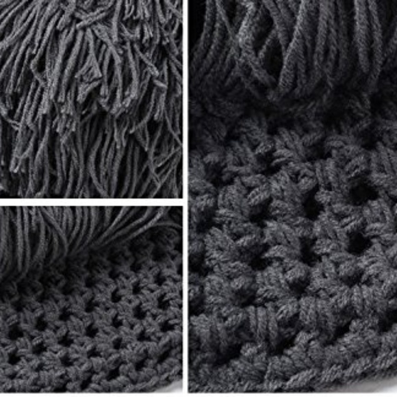 Halloween Costume Knit Mask Wig Beard Hat - Picture 5 of 5